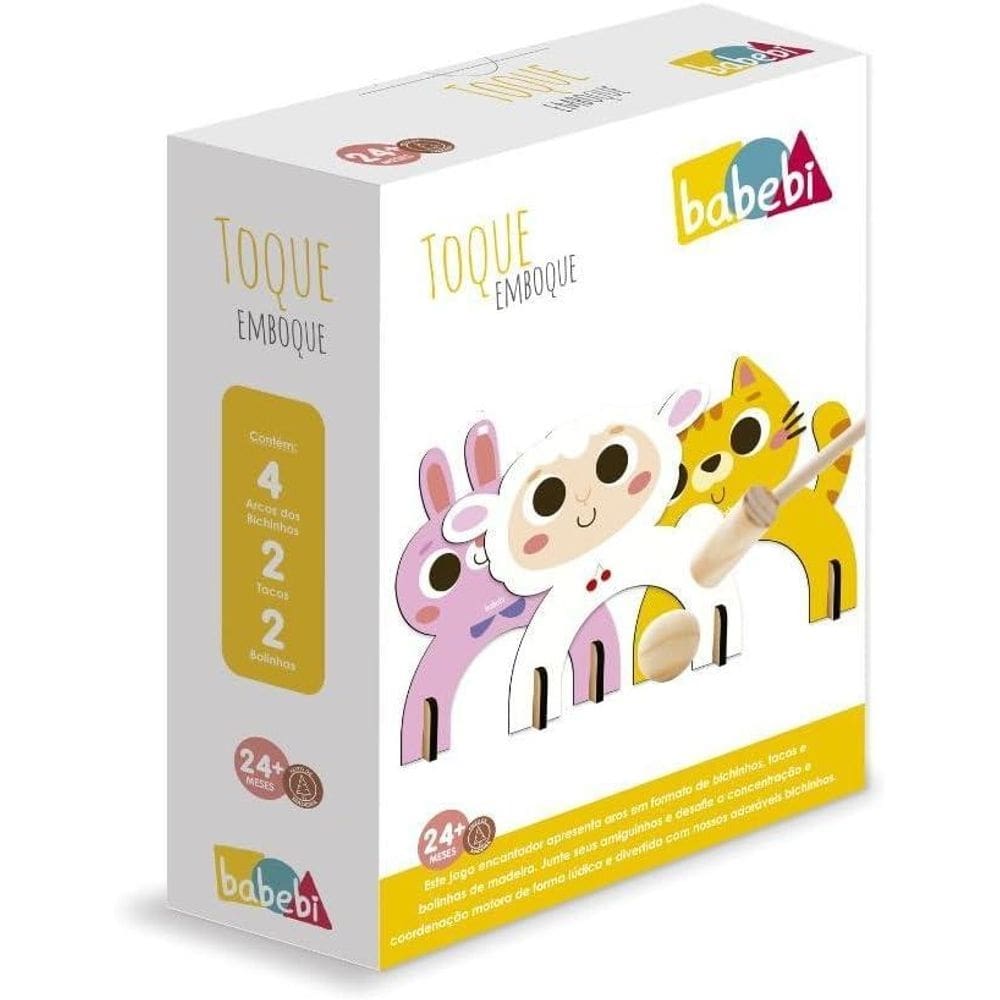 Toque Emboque - Jogo De Acerto Ao Alvo Em Madeira - Babebi