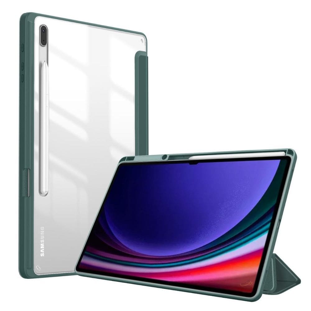 Case magnética acrílico slot caneta para galaxy tab s9+ 12.4