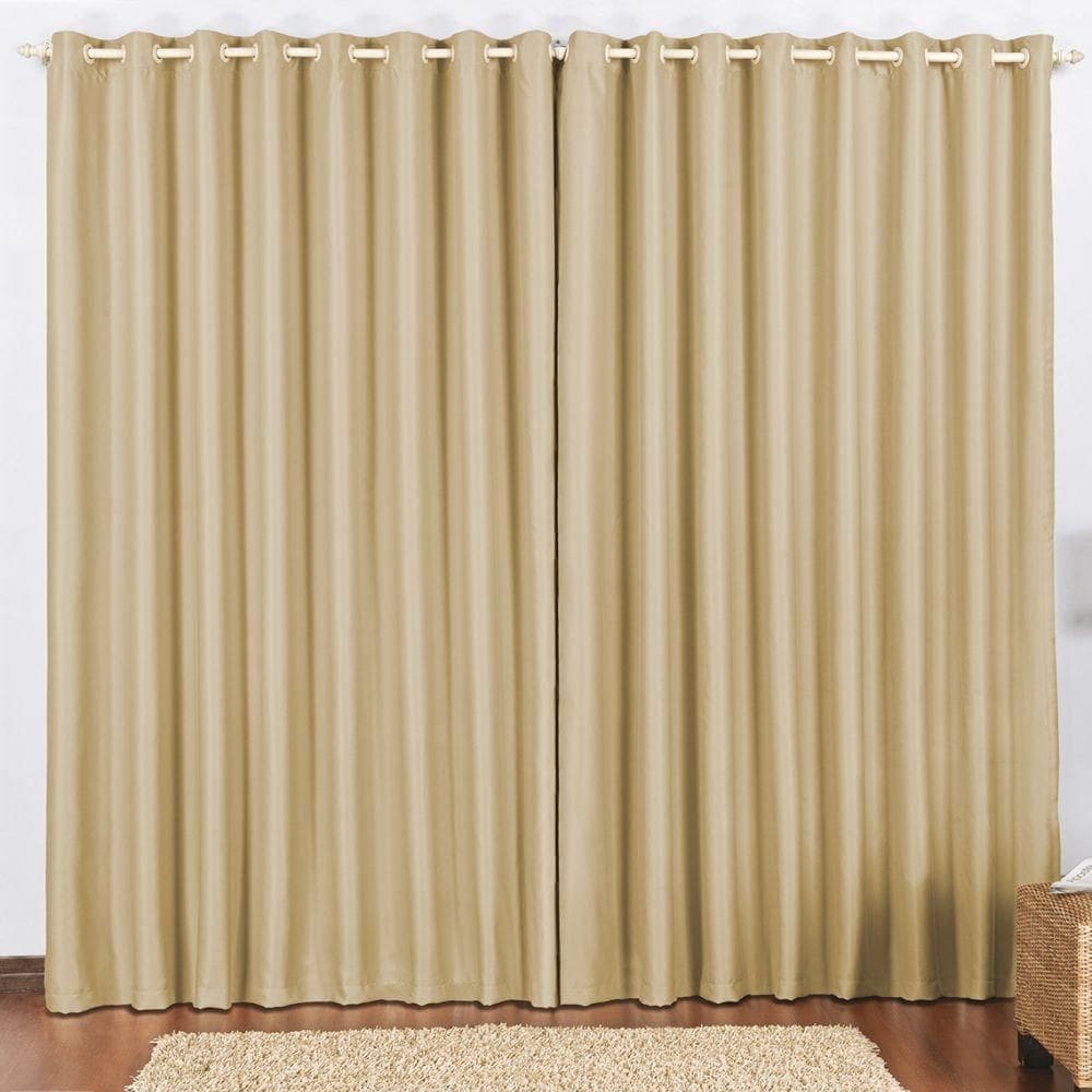 Cortina 3 mts quarto escritório blackout varão avelã