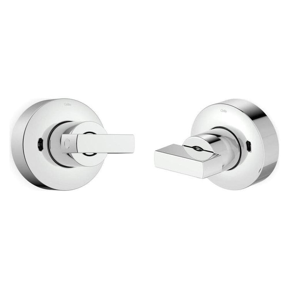 Kit 2 Acabamentos de Registro Para Base Docol 1/2, 3/4, 1 Flow Roca Cromado