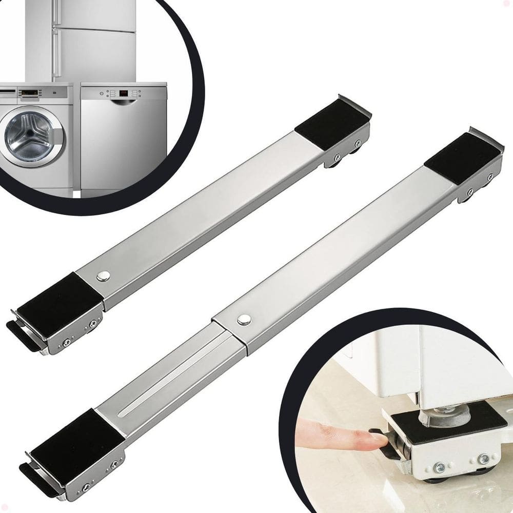 Suporte base rodinhas ajustável 40-70cm geladeira+fogão