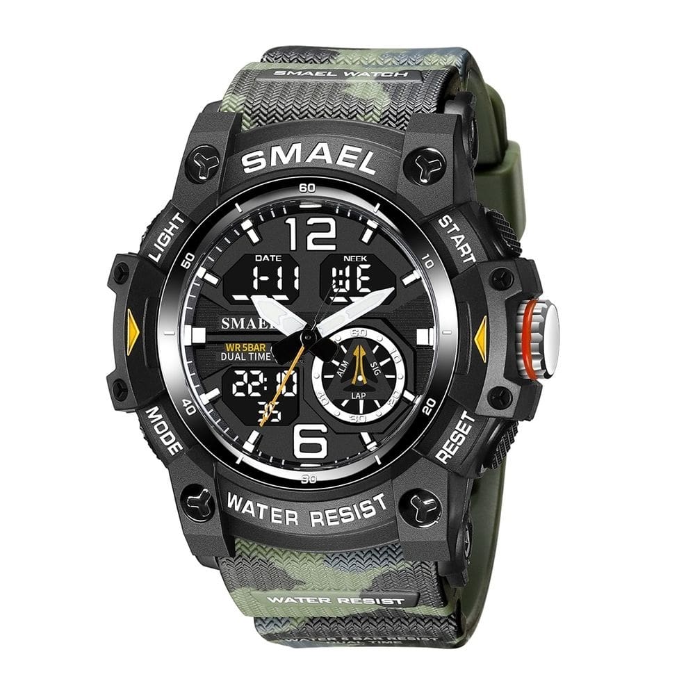Relógio Masculino Smael AnaDigi 8007MC Verde e Preto