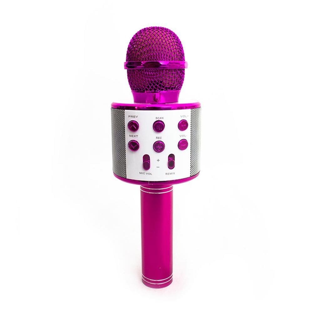 Microfone karaokê bluetooth wireless portátil efeito de voz