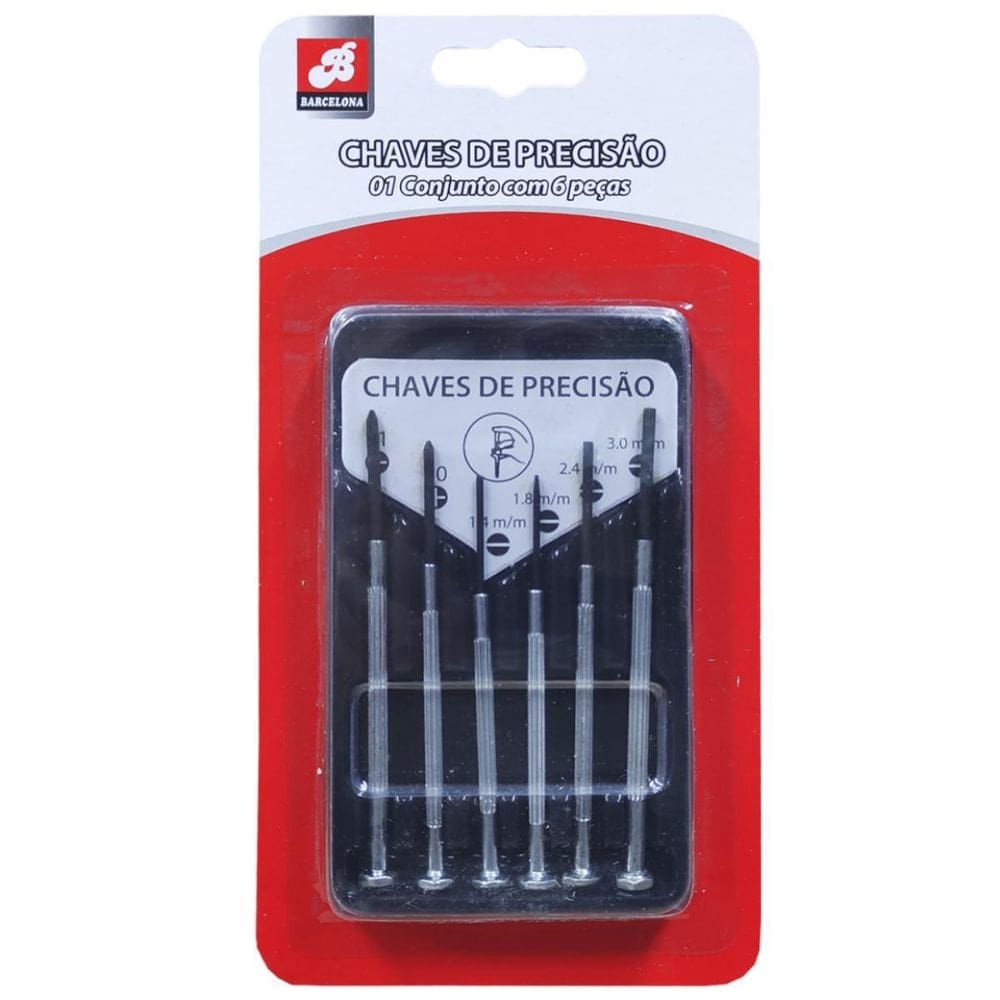 Kit com 5 conjuntos de chaves de precisão
