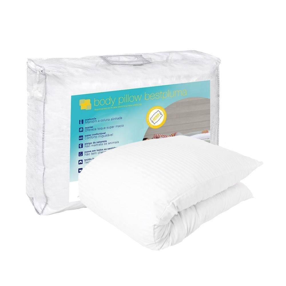 Travesseiro de Corpo Theva Body Pillow Bestpluma 45 X 150 Cm