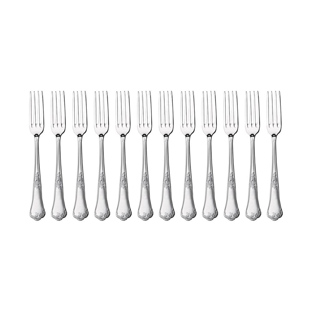 Kit 12 Garfos de Sobremesa Hercules Classic Aço Inox 493-005P
