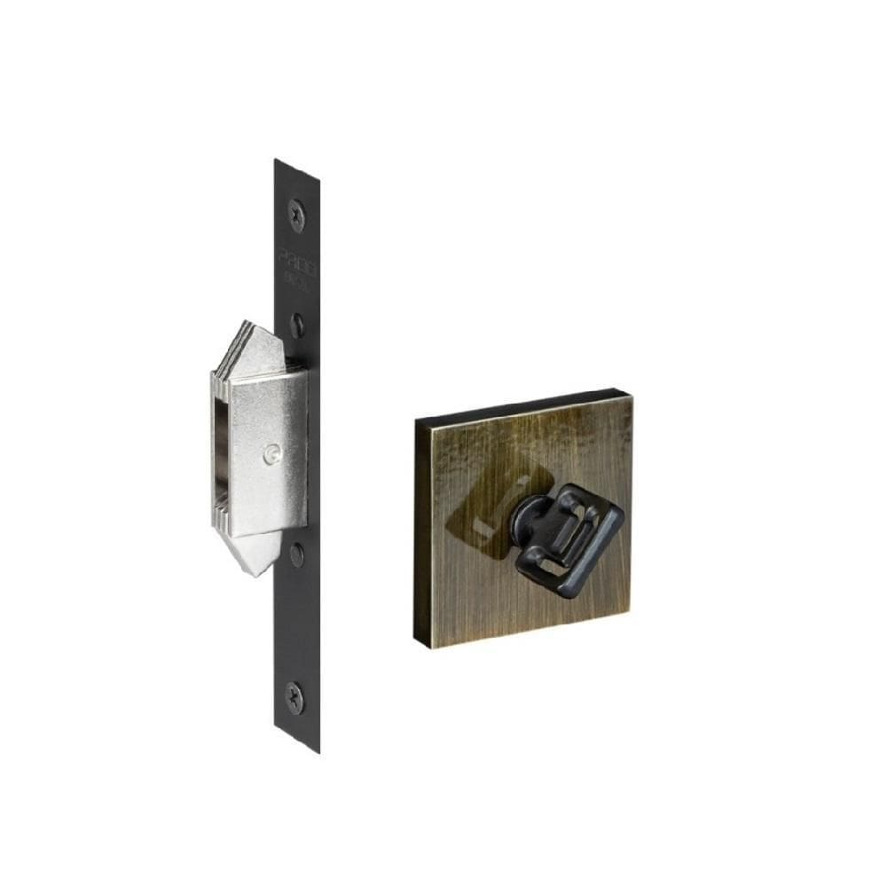 Fechadura porta correr banheiro wc pado antique ouro velho