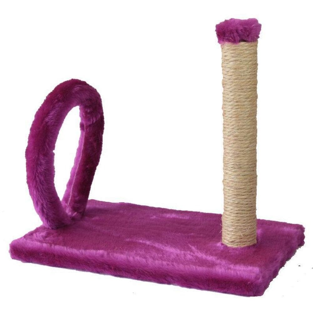 Arranhador com arco roxo