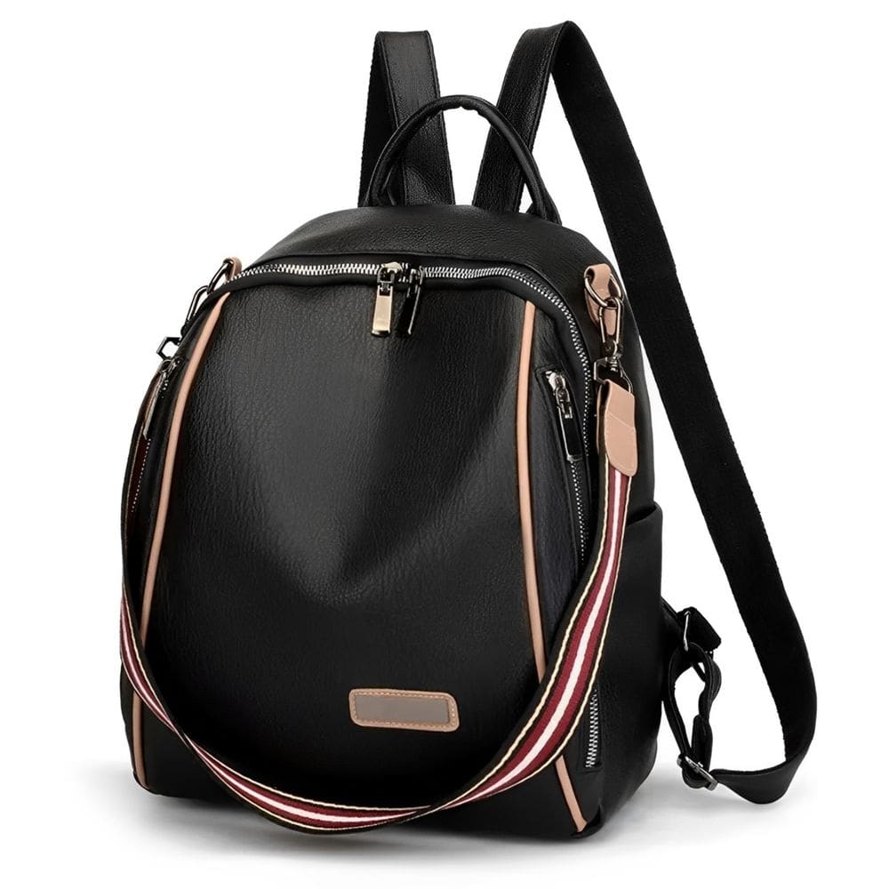 Mochila de couro PU Youth Design 32x26x11cm