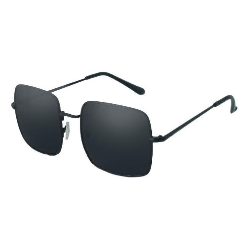 Óculos sol feminino masculino quadrado preto uv400 retro