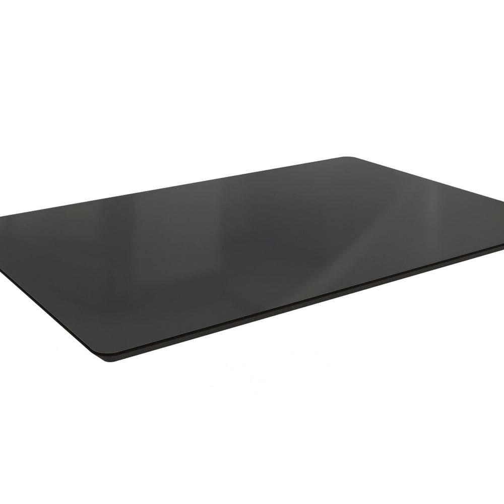 Tampo de Mesa de Jantar Com Vidro 120x80 Preto
