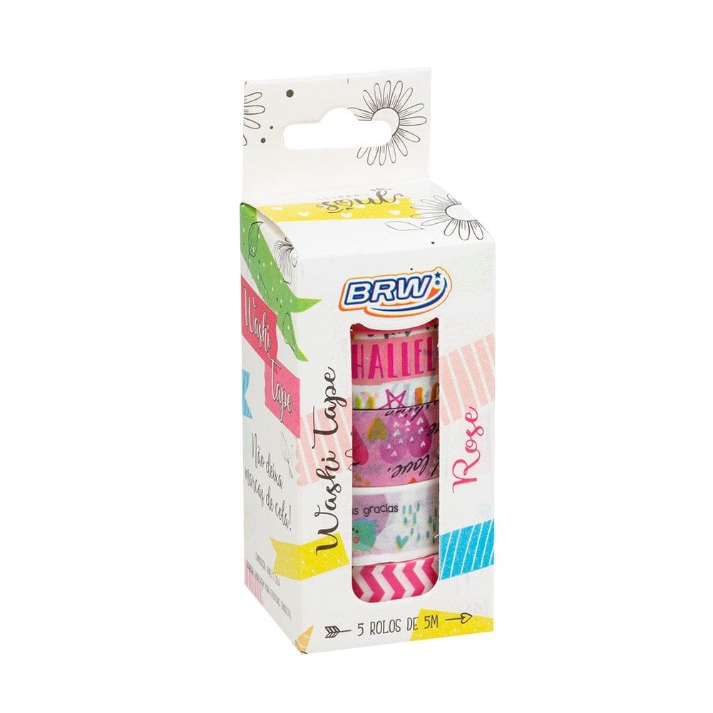 Washi Tape Rose c/ 5 unidades - BRW