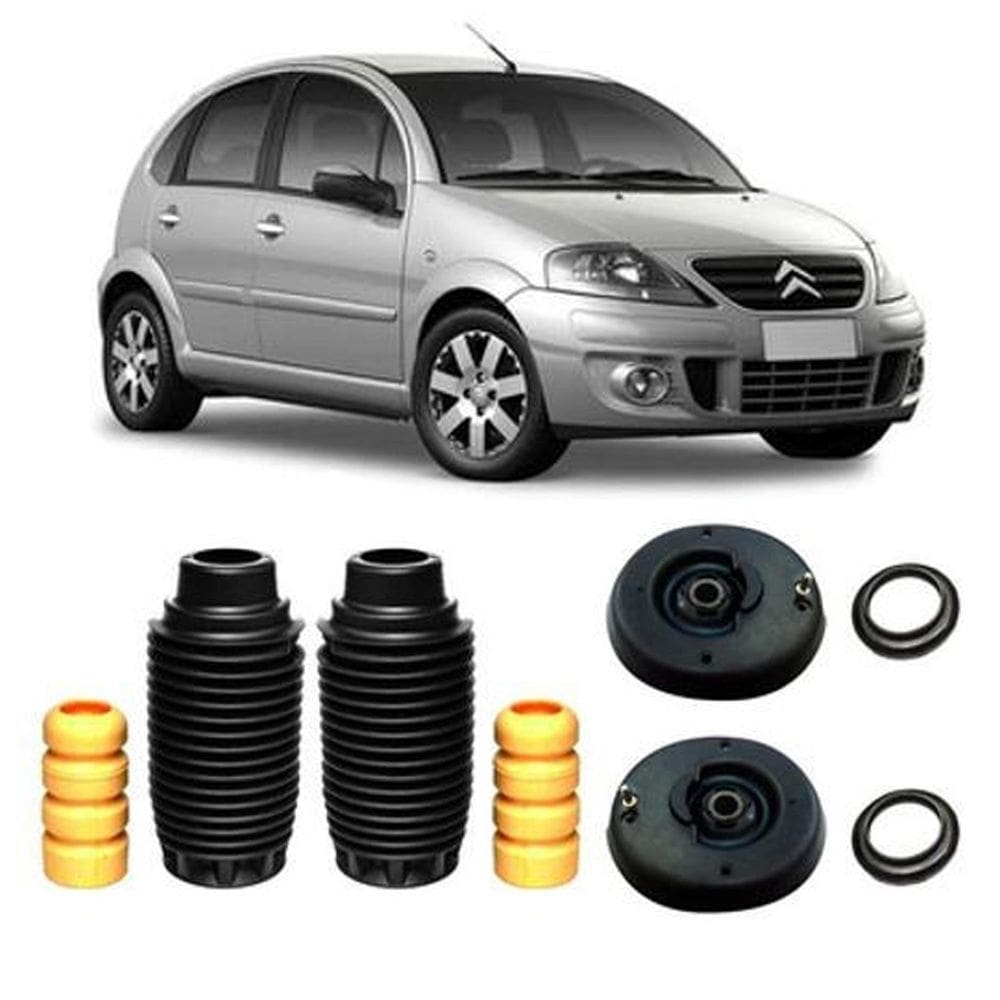 Kit batente suspensão dianteira citroen c3 2009 2010 2011