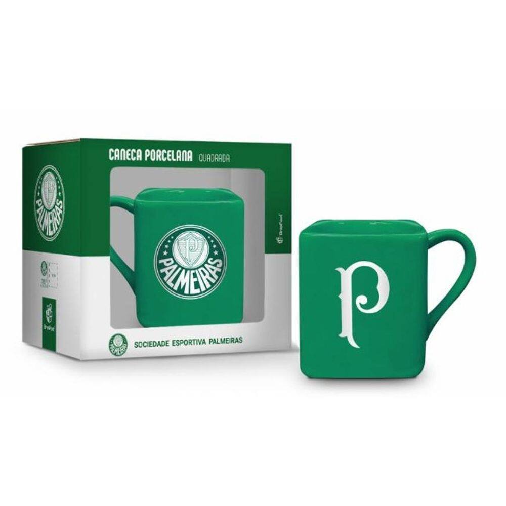 Caneca quadrada porcelana 220ml time