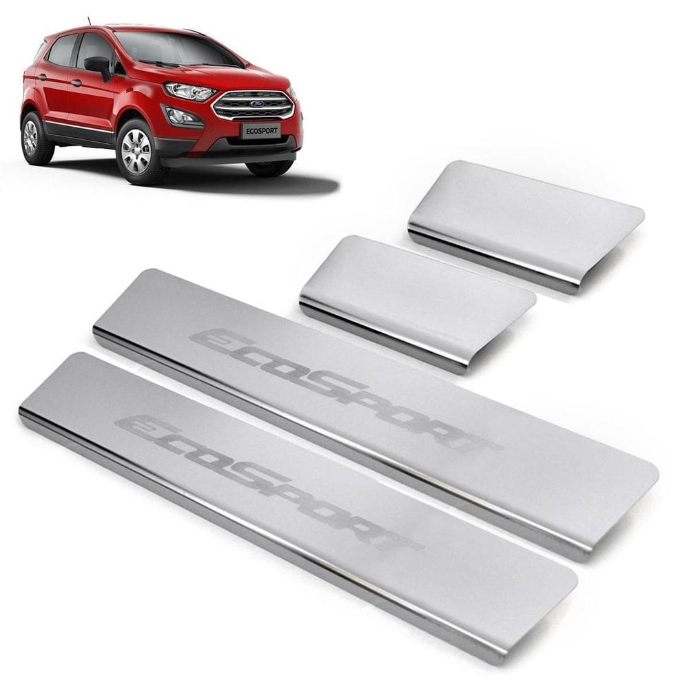 Soleira inox cromada gravada laser ecosport 2019 2020 2021