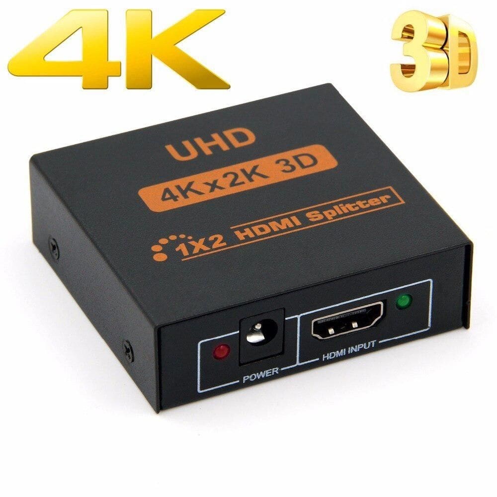 Splitter 2 saidas divisor sinal hdmi 1x2 4k 2k 3840 x 2160