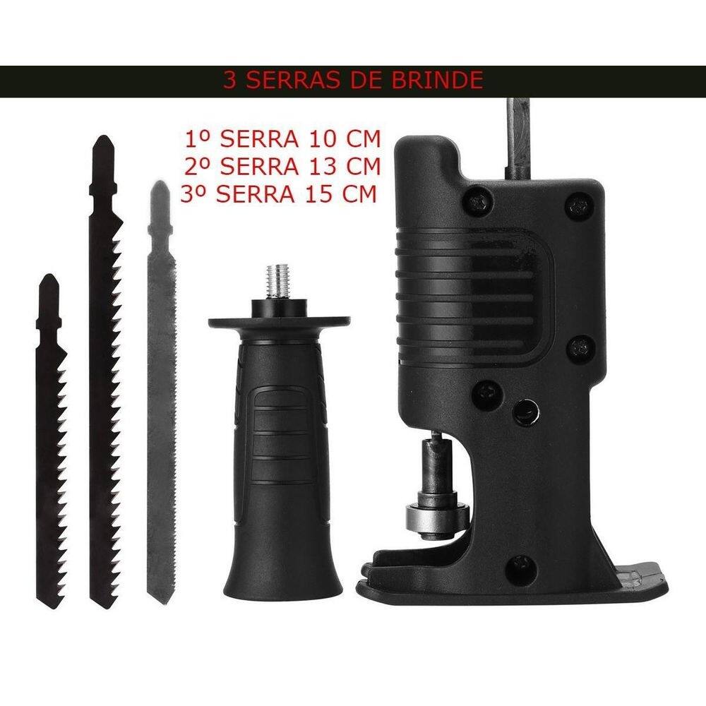 Adaptador de serra elétrica para furadeira pronta
