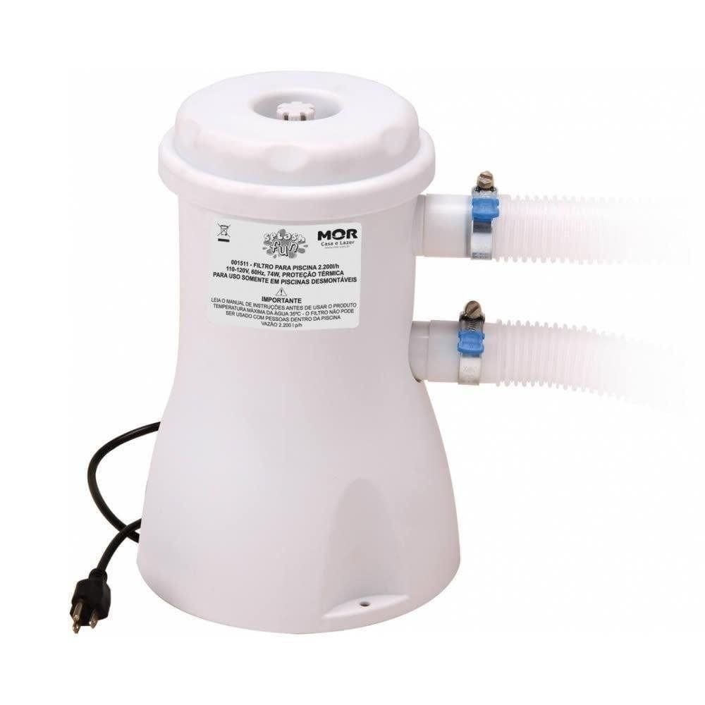 Filtro para piscina mor vazão 2200l/h - 110v - 001511