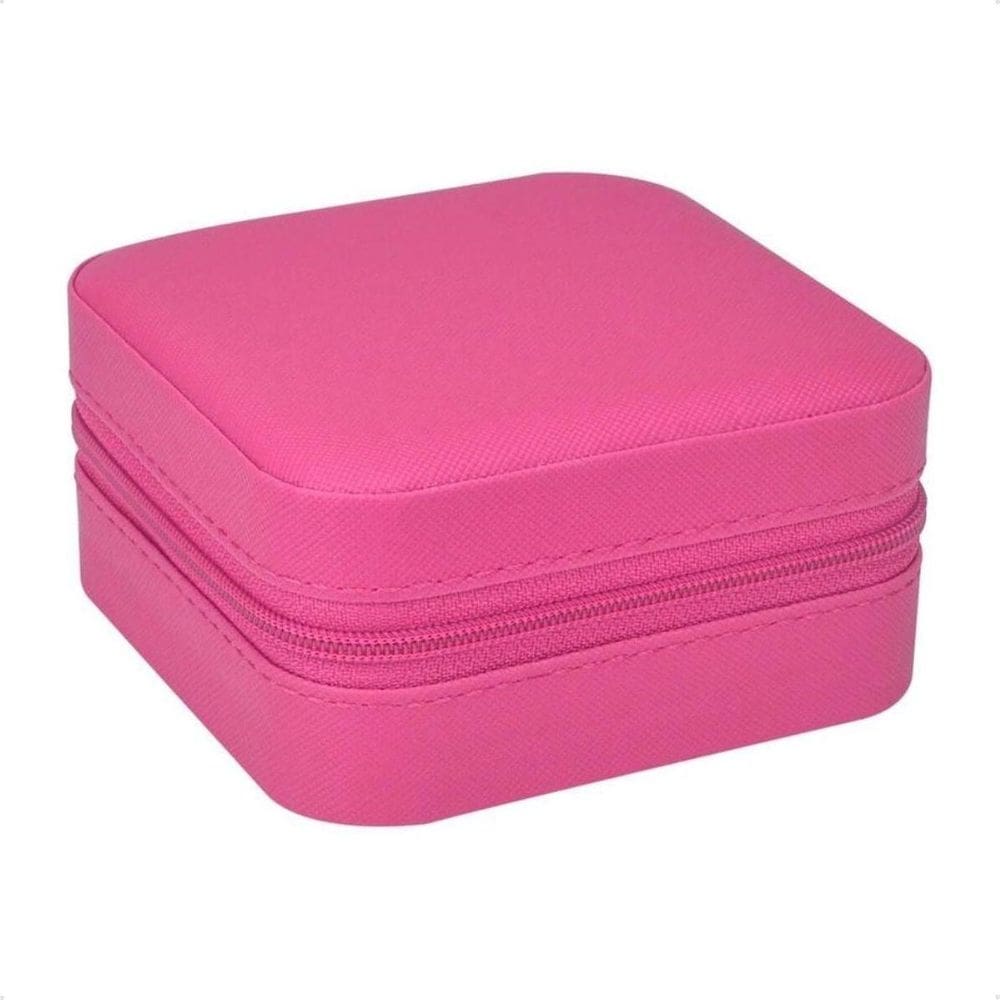 Maleta bolsa porta jóias com ziper estojo portátil viagem