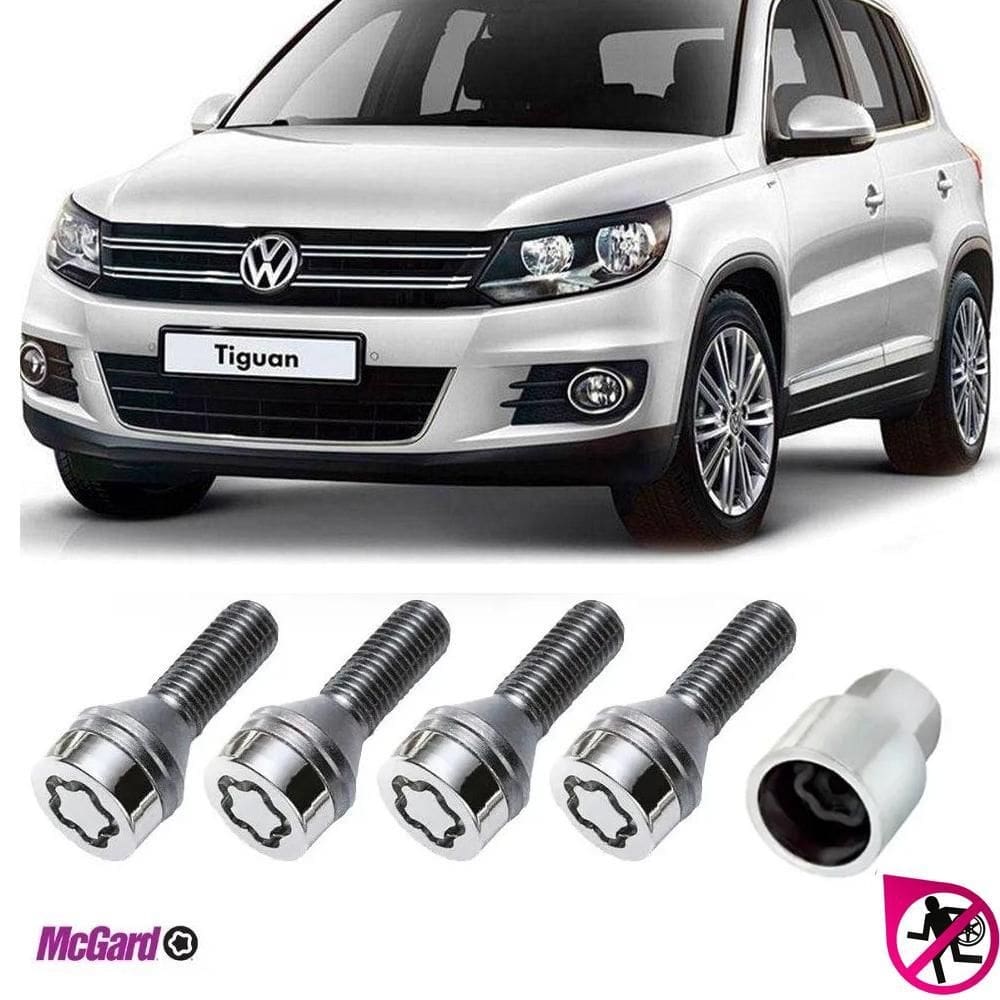 Kit parafuso trava antifurto roda vw tiguan tsi fsi