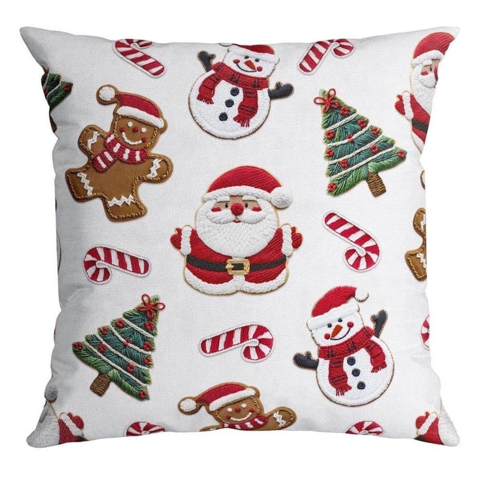 Almofada Natalina Festa De Natal 445503 43X43Cm Belchior