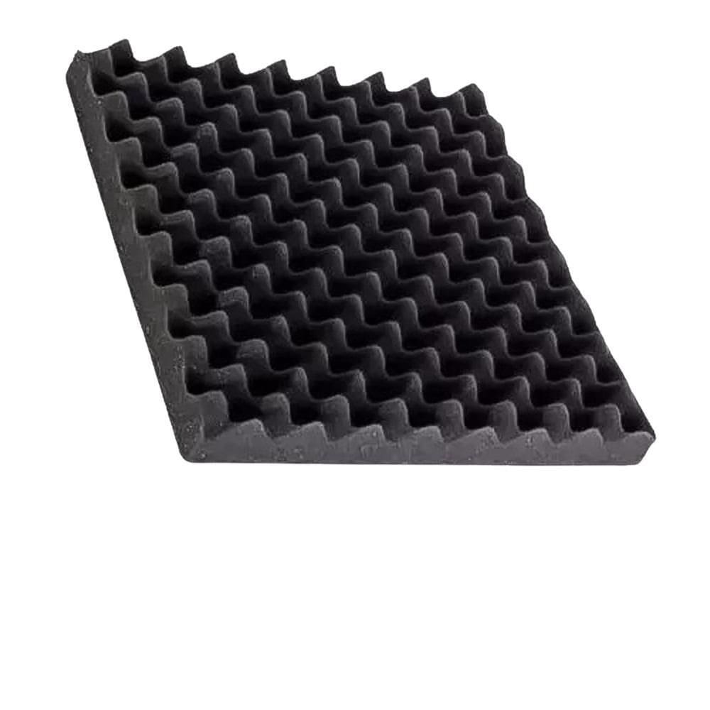 Kit 10 placas de espuma ondulada para isolamento acústico