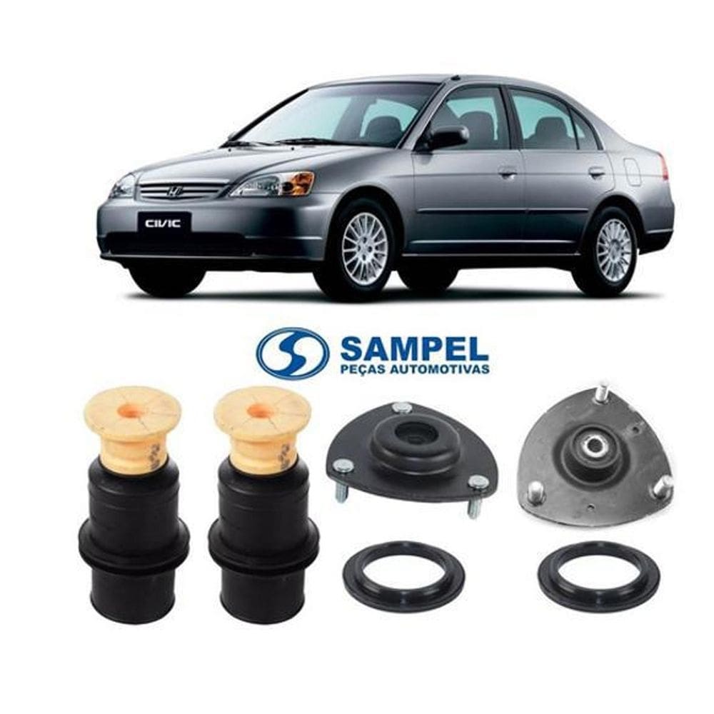 2 kit da suspensão dianteira sampel honda civic 2001