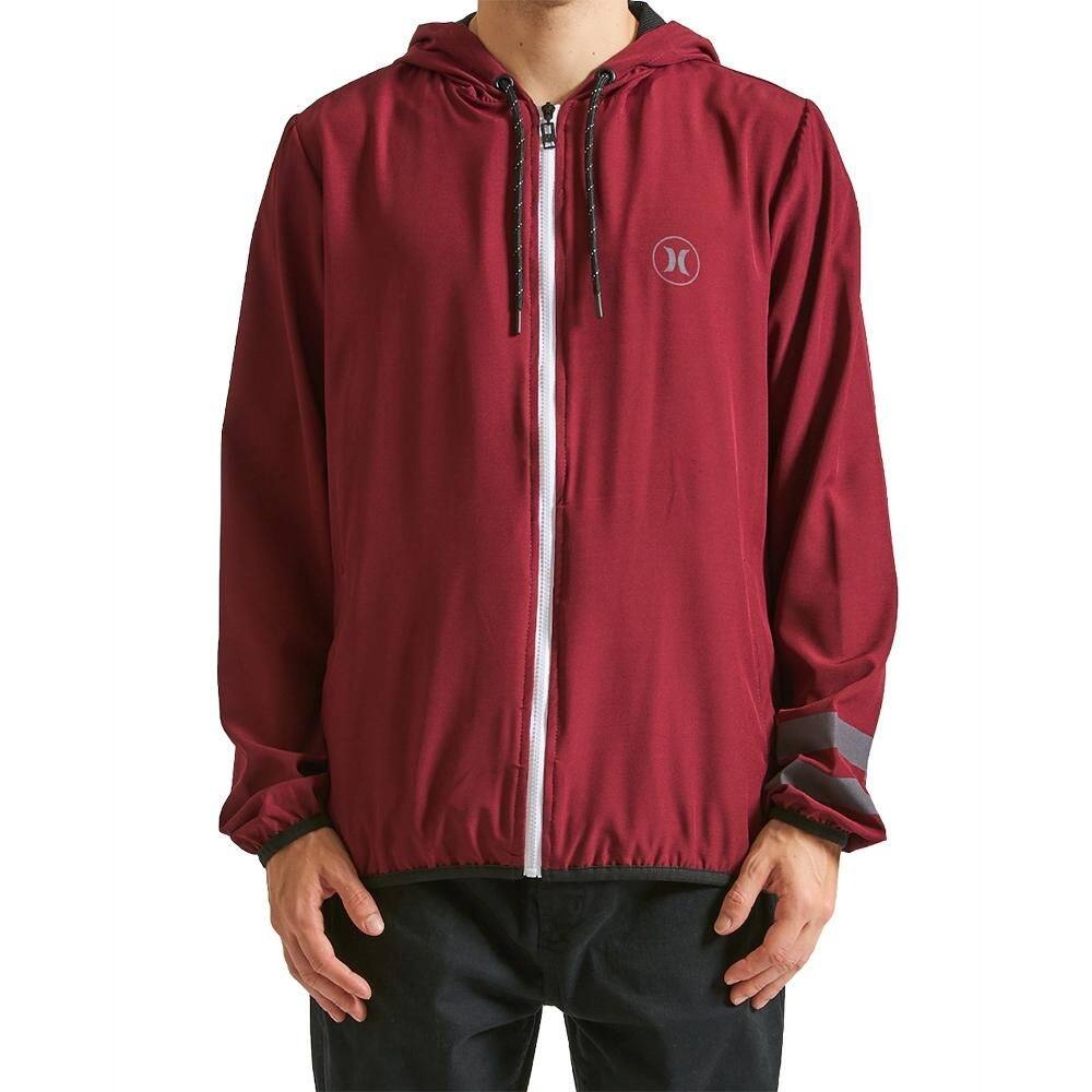 Jaqueta Hurley Windbreaker Block Party WT24 Masculina Vinho