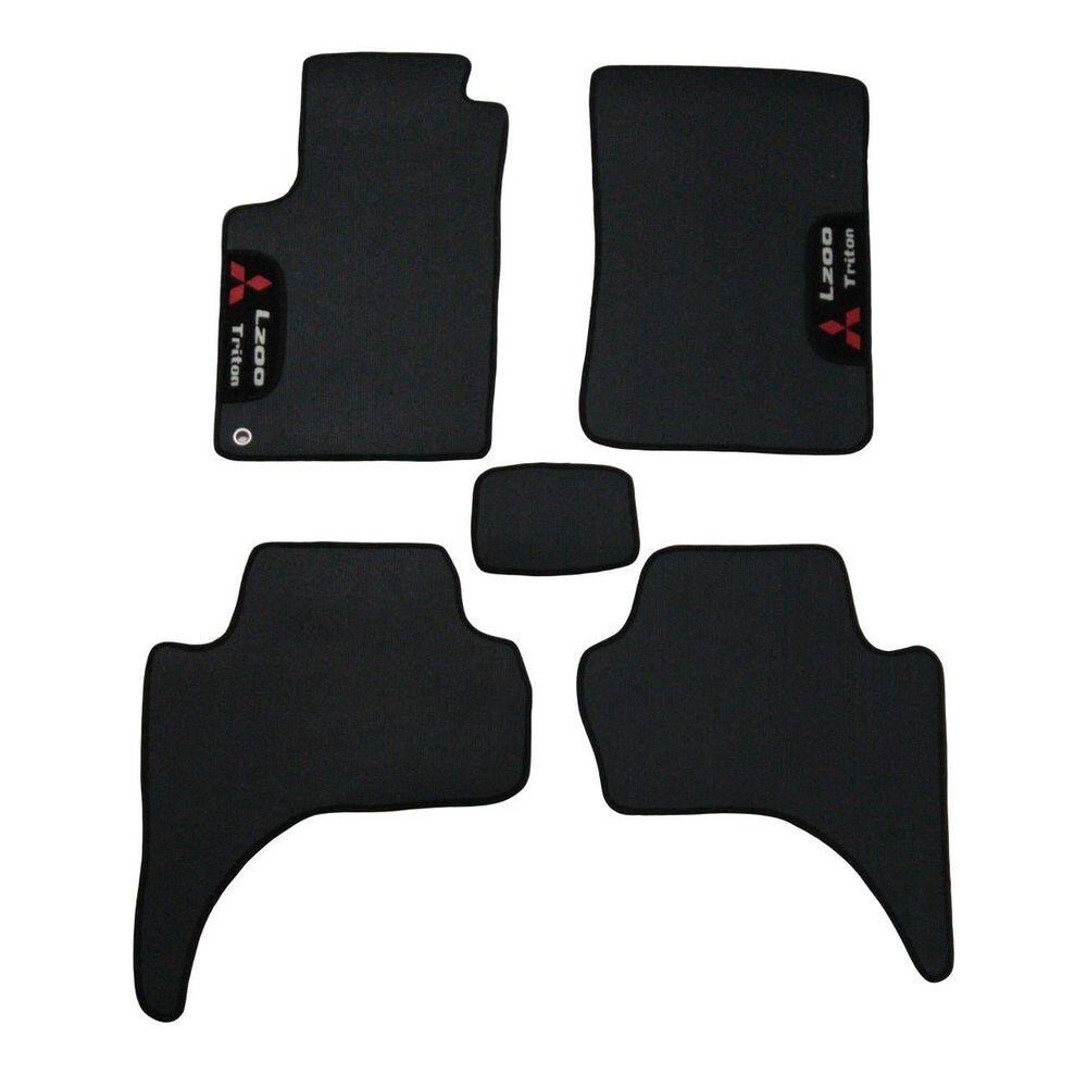 Tapete automotivo borracha pvc mitsubishi l200 triton