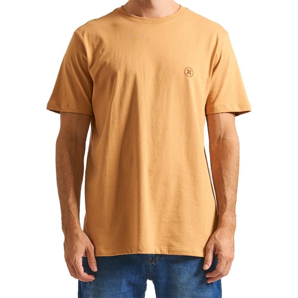 Camiseta Hurley Mini Circle Icon WT24 Masculina Mostarda