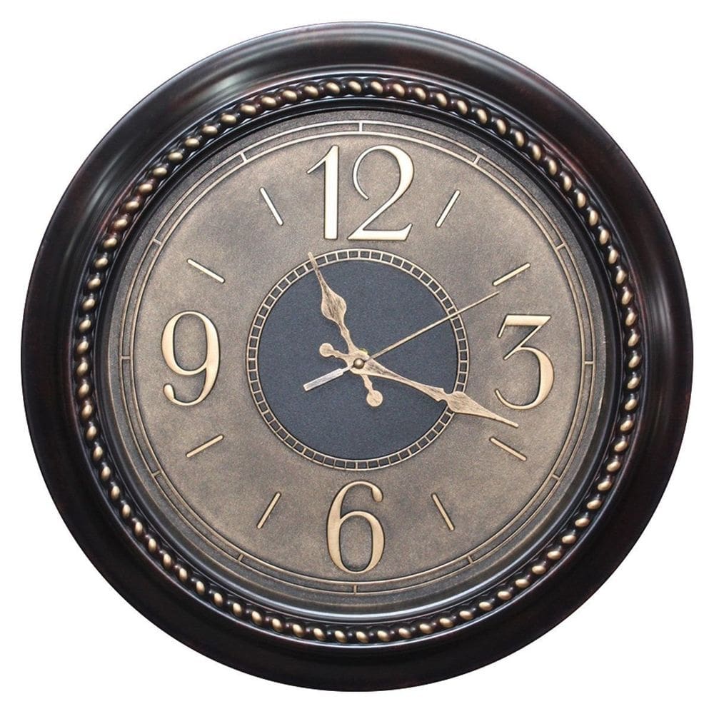 Relógio De Parede Antigo Vintage Retro Bronze