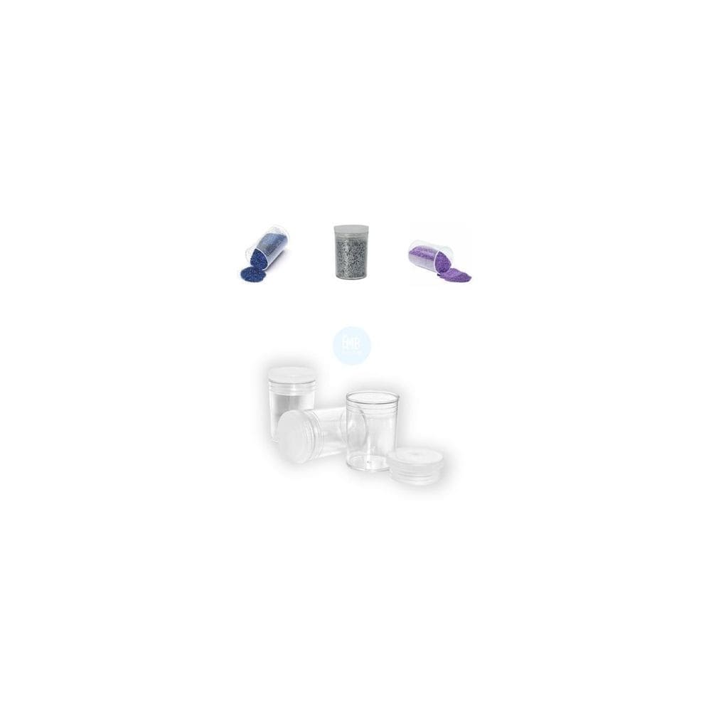 Potinho Para Miçanga Bijuteria Com Tampa De Plástico J7 10Un