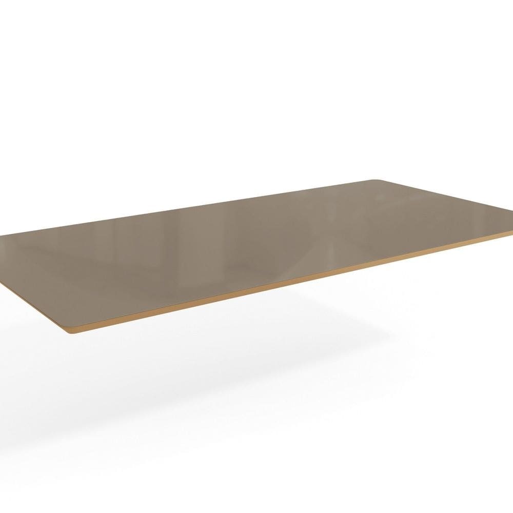 Tampo de Mesa de Jantar Com Vidro 180x90 Freijo/Bronze