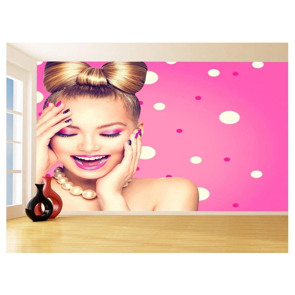 Papel De Parede Salão De Beleza Maquiagem Make 3,5M Slb40