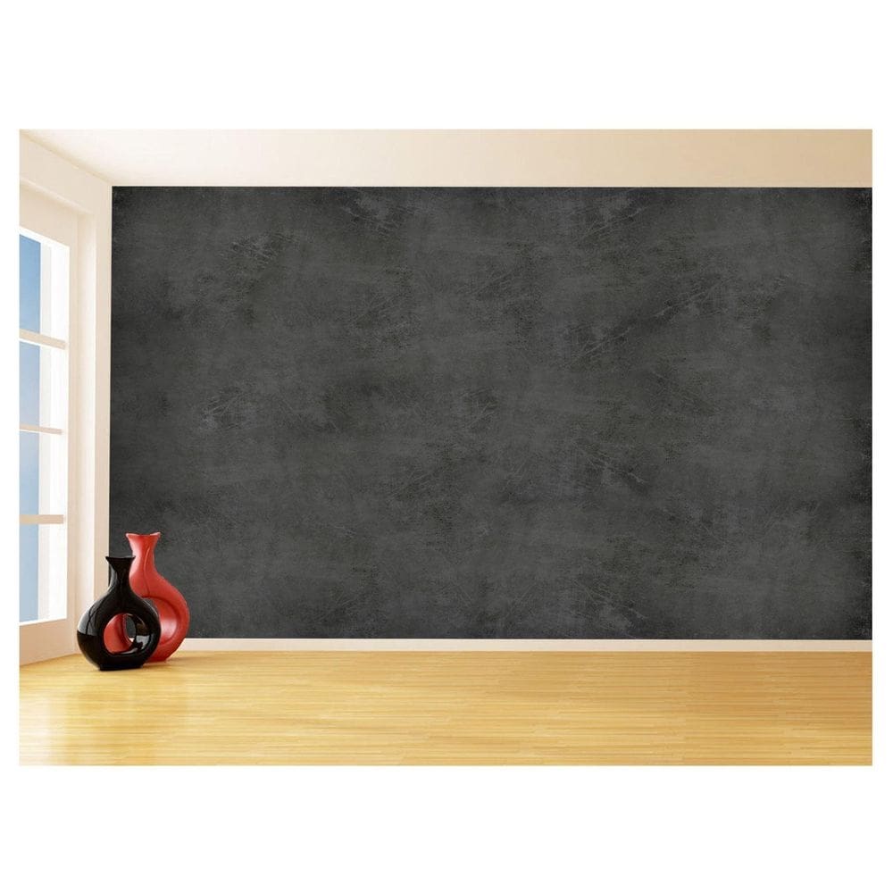 Papel De Parede 3D Concreto Queimado Liso Cinza 3,5M Kkt03