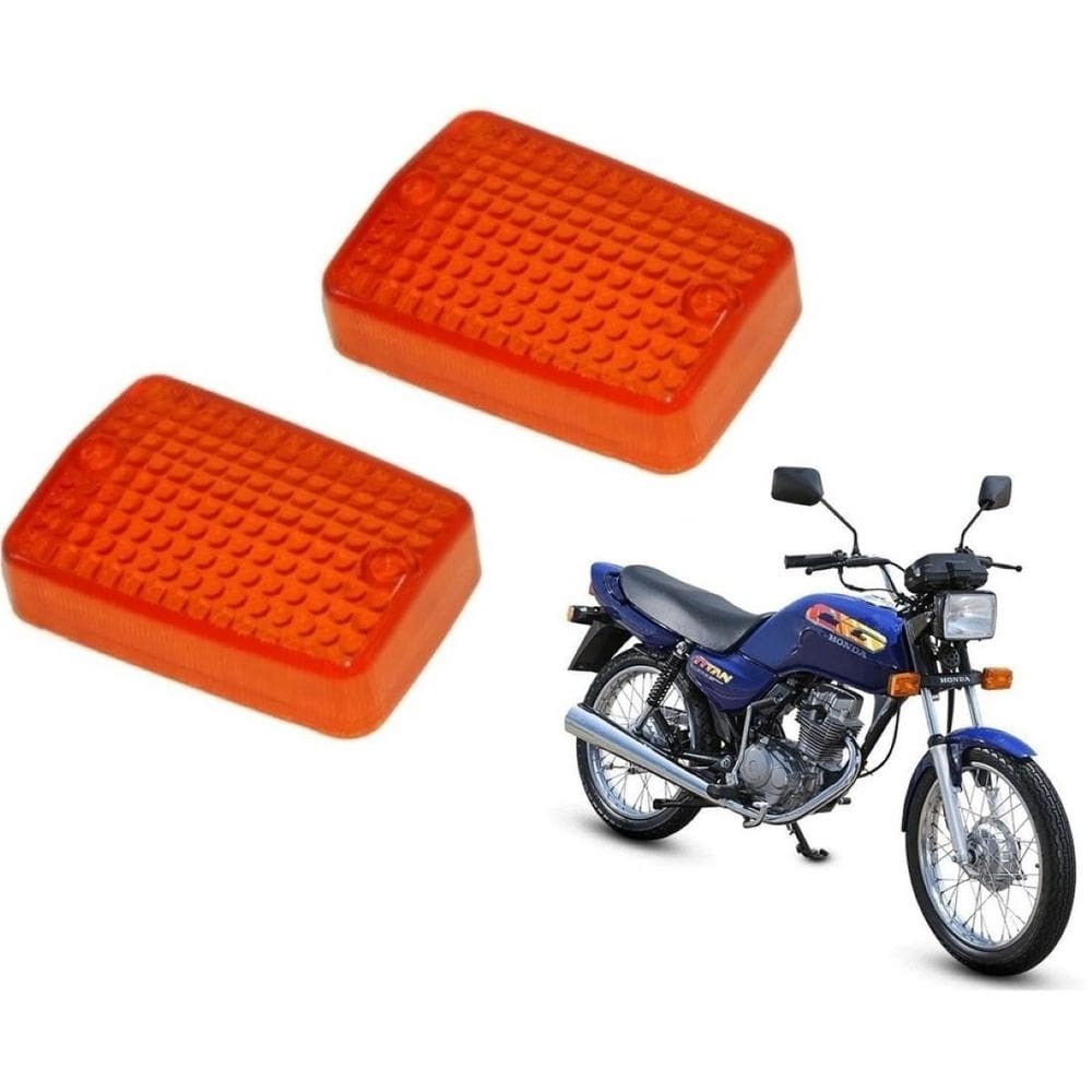Par lente pisca laranja cg ml today titan 125 de 1983 a 1999