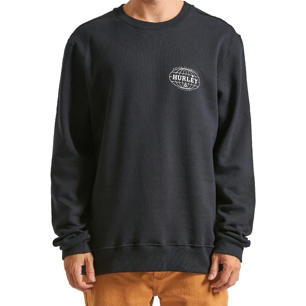 Moletom Hurley Careca Global WT24 Masculino Preto