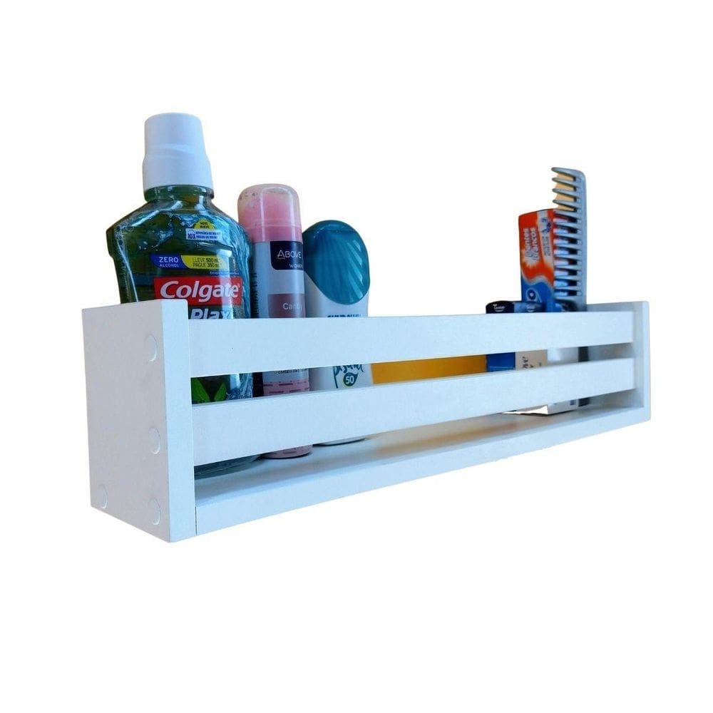 Prateleira para banheiro nixo organizador de shampu 3un 40cm