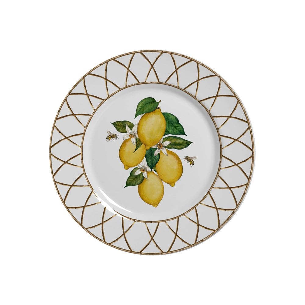 Conjunto com 6 pratos sobremesa siciliano  plus