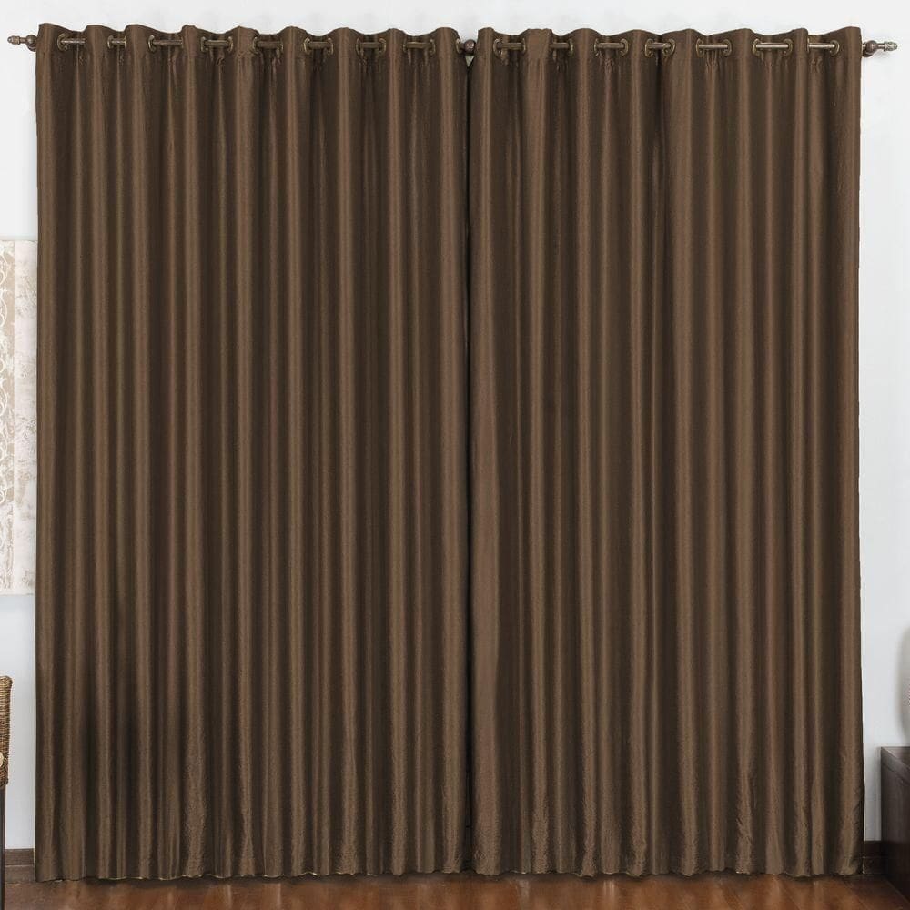 Cortina 3 mts quarto escritório blackout trilho comum tabaco