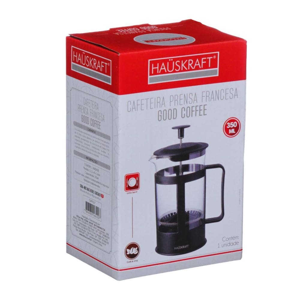 Cafeteira prensa francesa good coffee preta 350ml
