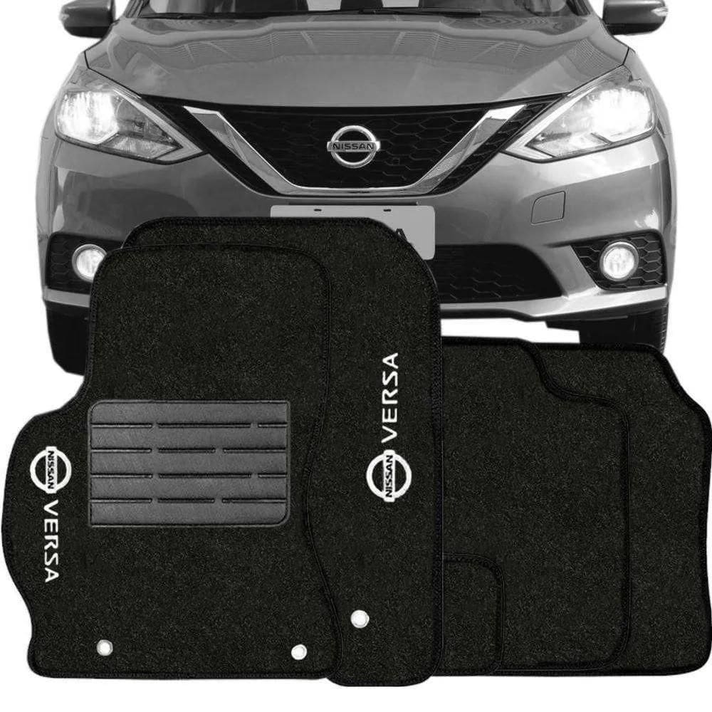 Tapete automotivo carpete linha luxo nissan versa
