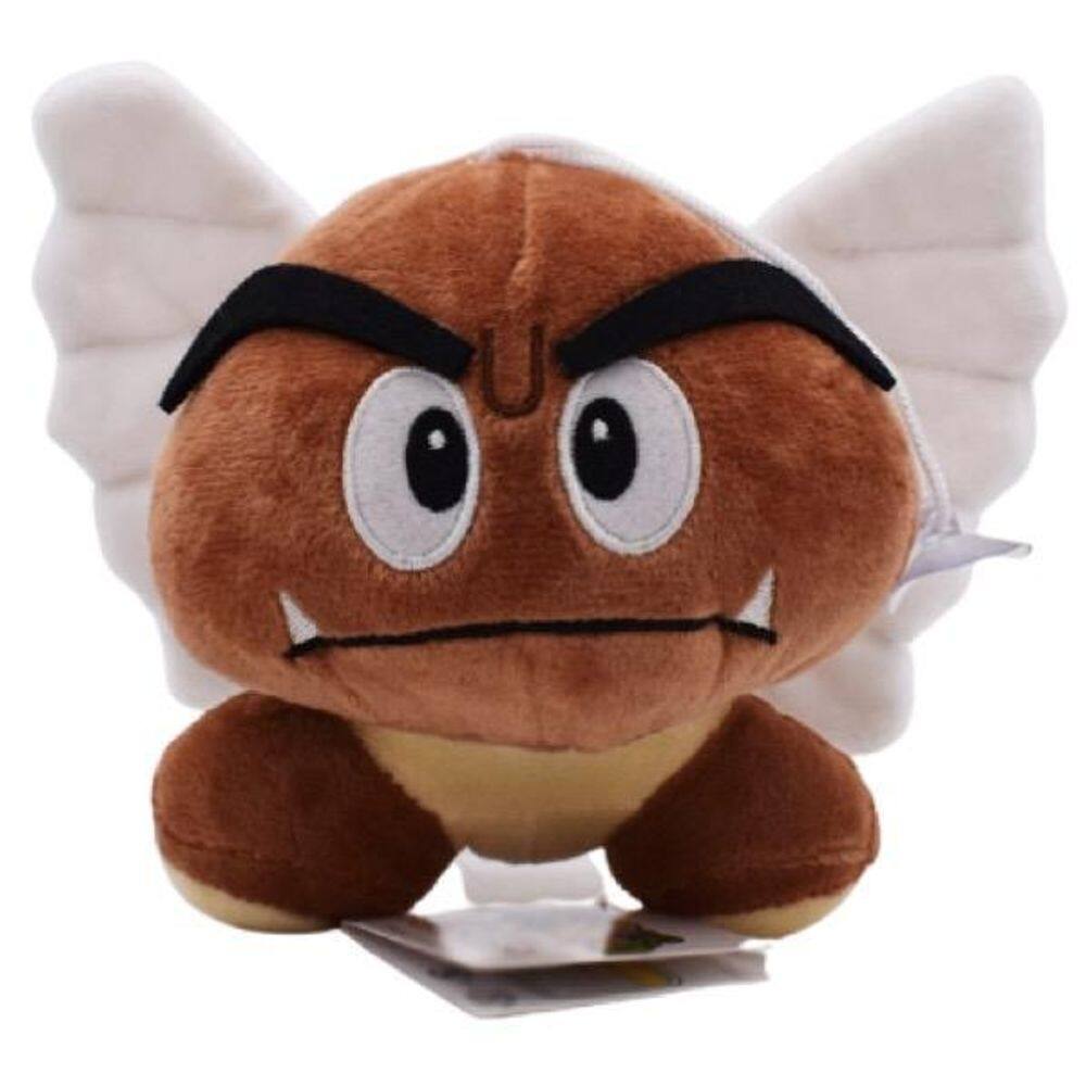 Goomba com asas pelúcia super mario bros 13 cm