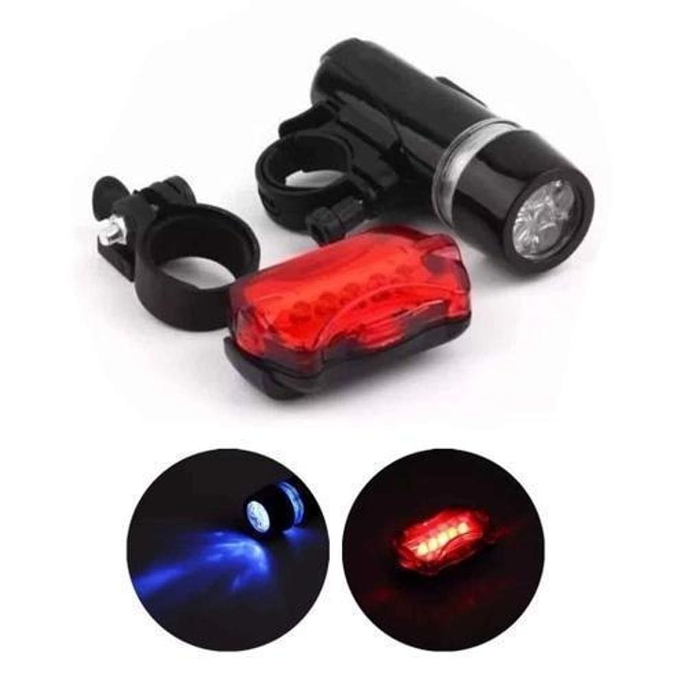 Kit farol e lanterna para bike