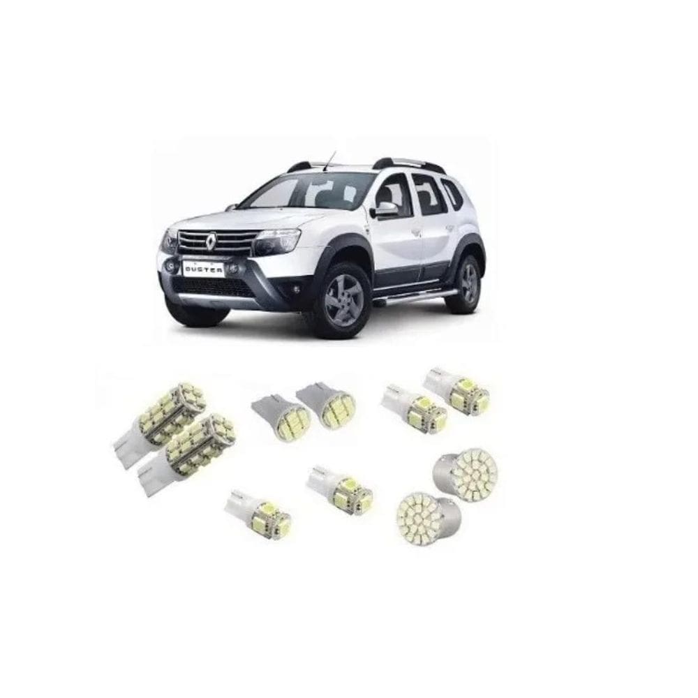 Kit lâmpadas led pingo teto re renault duster