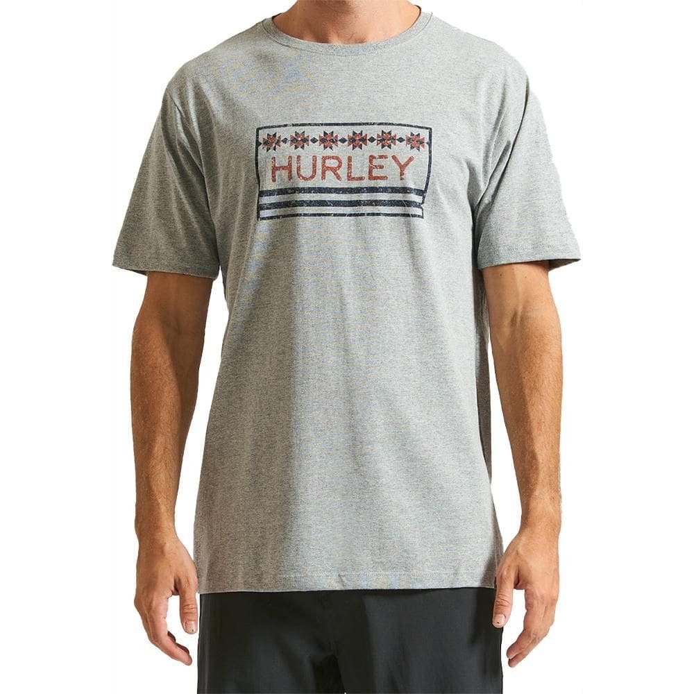 Camiseta Hurley Native Box WT24 Masculina Mescla Cinza