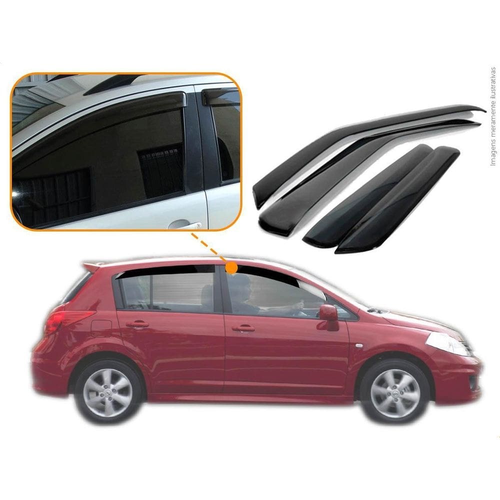Calha de chuva nissan tiida hatch 2008 2009 2010 2011 2012