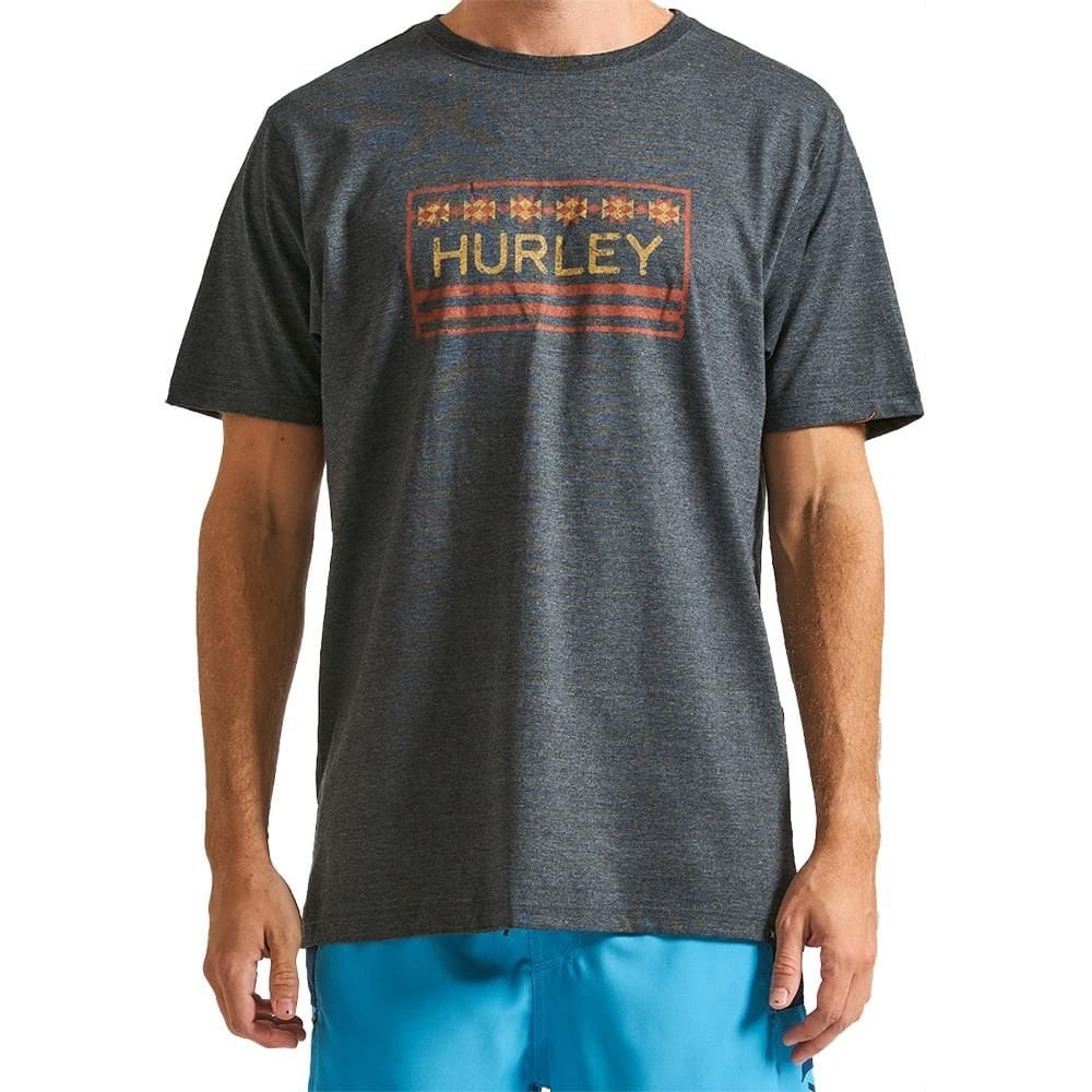 Camiseta Hurley Native Box WT24 Masculina Mescla Preto