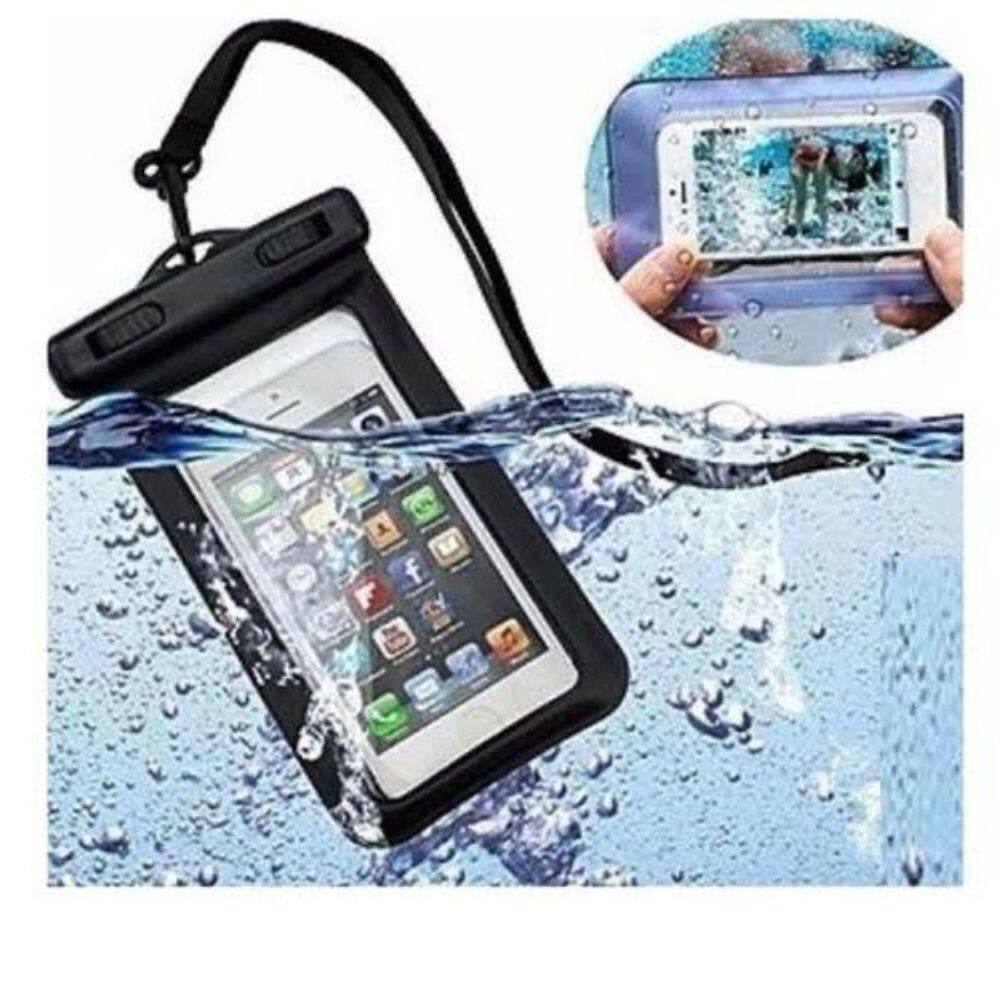 Capa bolsa para celular a prova d`água impermeavel ate 6.5