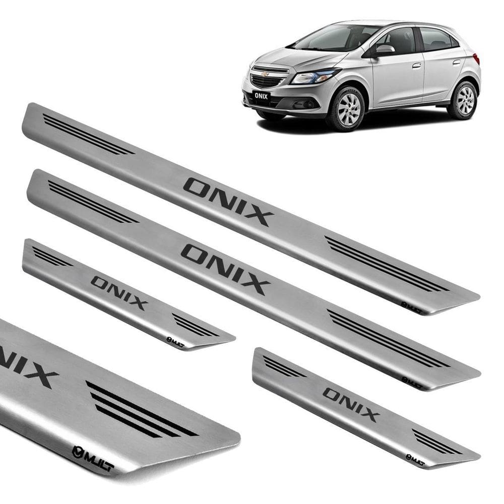 Soleira aço inox escovado porta mult onix 2015 2016